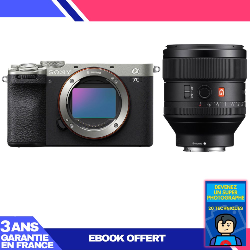 Boitier Sony A7C II + FE 85mm f1.4 GM + Ebook 'Devenez Un Super Photographe