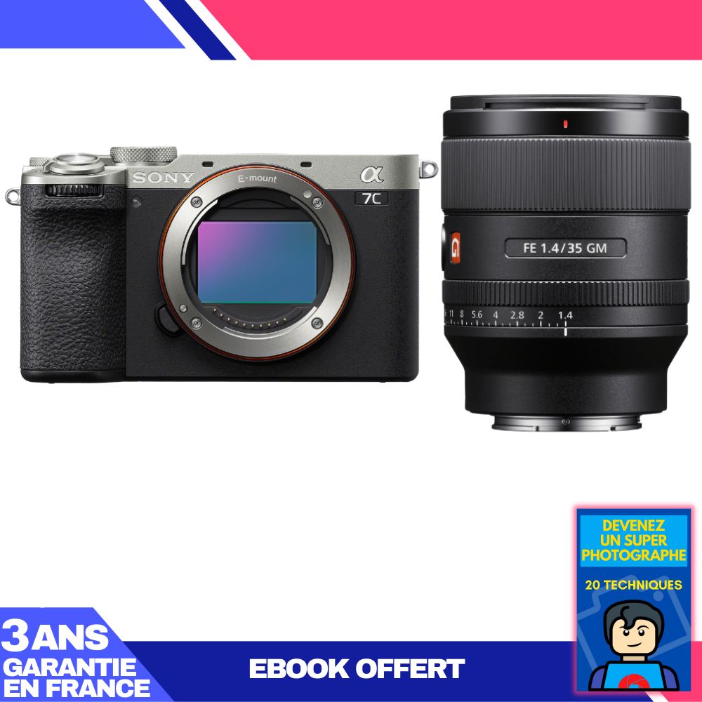 Boitier Sony A7C II + FE 35mm f1.4 GM + Ebook 'Devenez Un Super Photographe