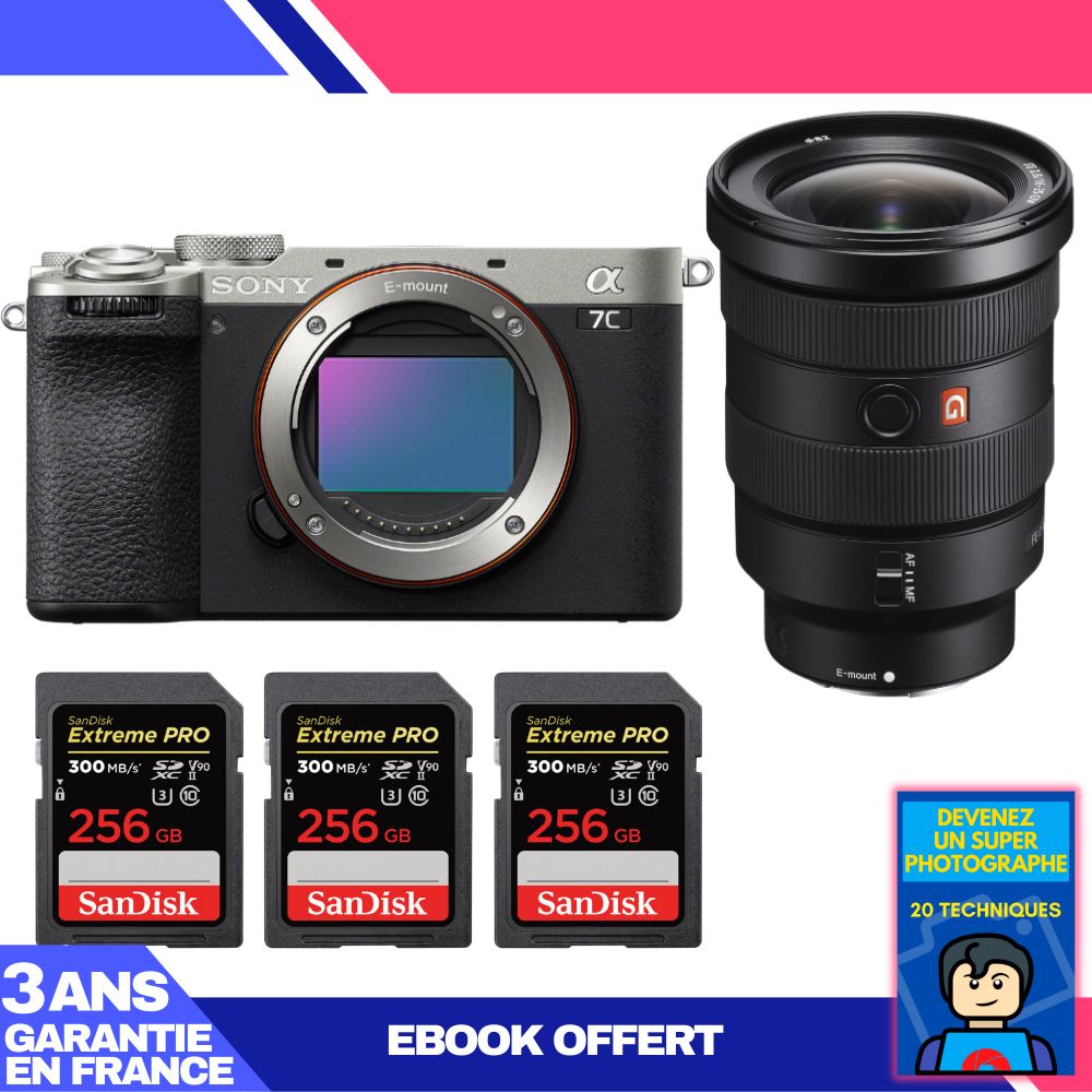 Boitier Sony A7C II + FE 16 35mm f2.8 GM + 3 SanDisk Extreme PRO UHS II SDXC 300 MB/ + Ebook 'Devenez Un Super Photographe - vue 3