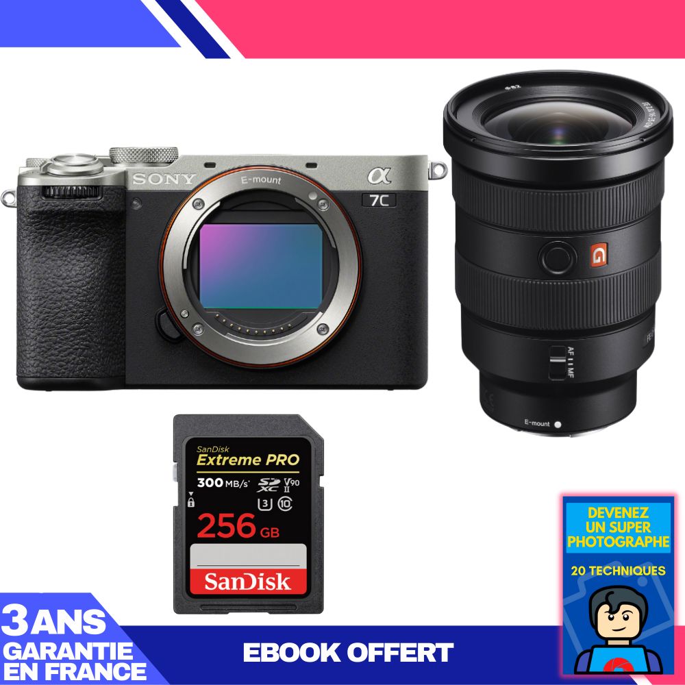Boitier Sony A7C II + FE 16 35mm f2.8 GM + 1 SanDisk Extreme PRO UHS II SDXC 300 MB/ + Ebook 'Devenez Un Super Photographe - vue 3
