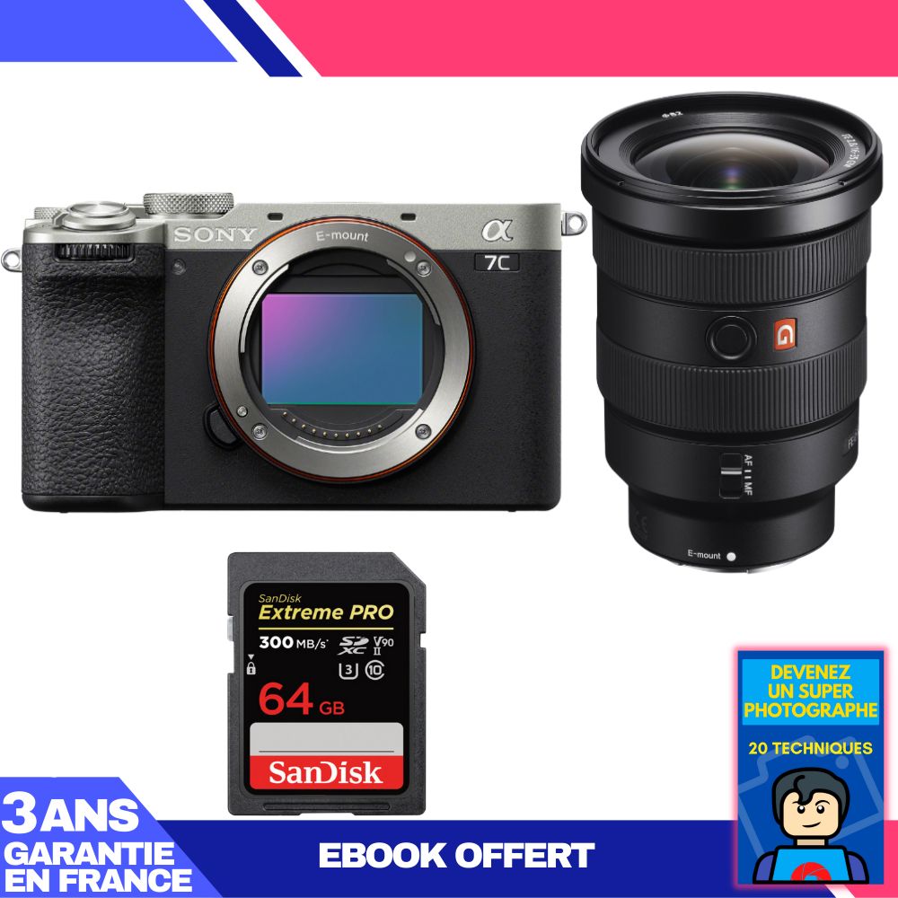 Boitier Sony A7C II + FE 16 35mm f2.8 GM + 1 SanDisk Extreme PRO UHS II SDXC 300 MB/ + Ebook 'Devenez Un Super Photographe - vue 4