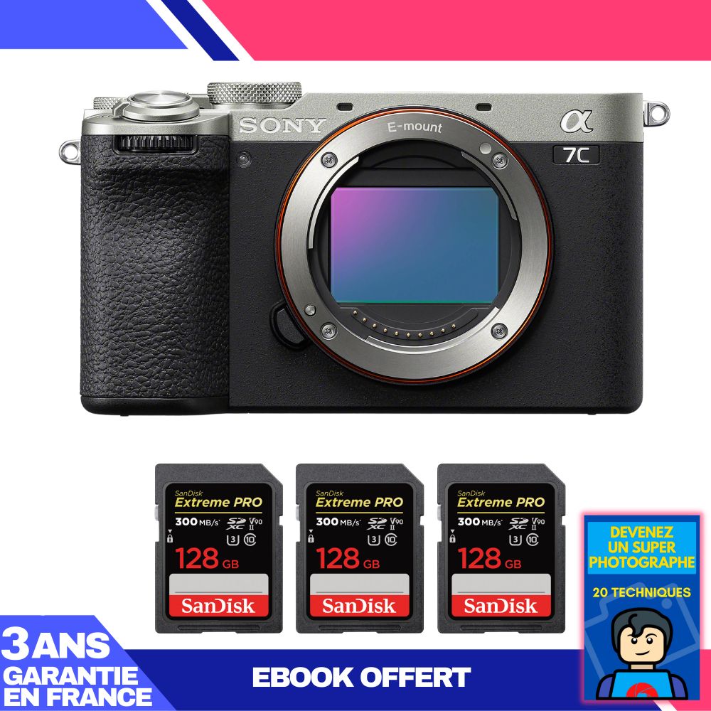 Boitier Sony A7C II + 3 SanDisk Extreme PRO UHS II SDXC 300 MB/ + Ebook 'Devenez Un Super Photographe - vue 8