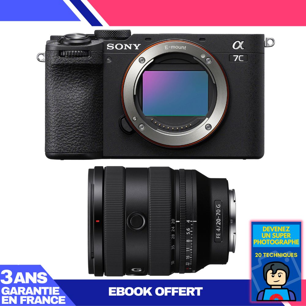 Boitier Sony A7C II + FE 20 70mm f4 G + Ebook 'Devenez Un Super Photographe - vue 2