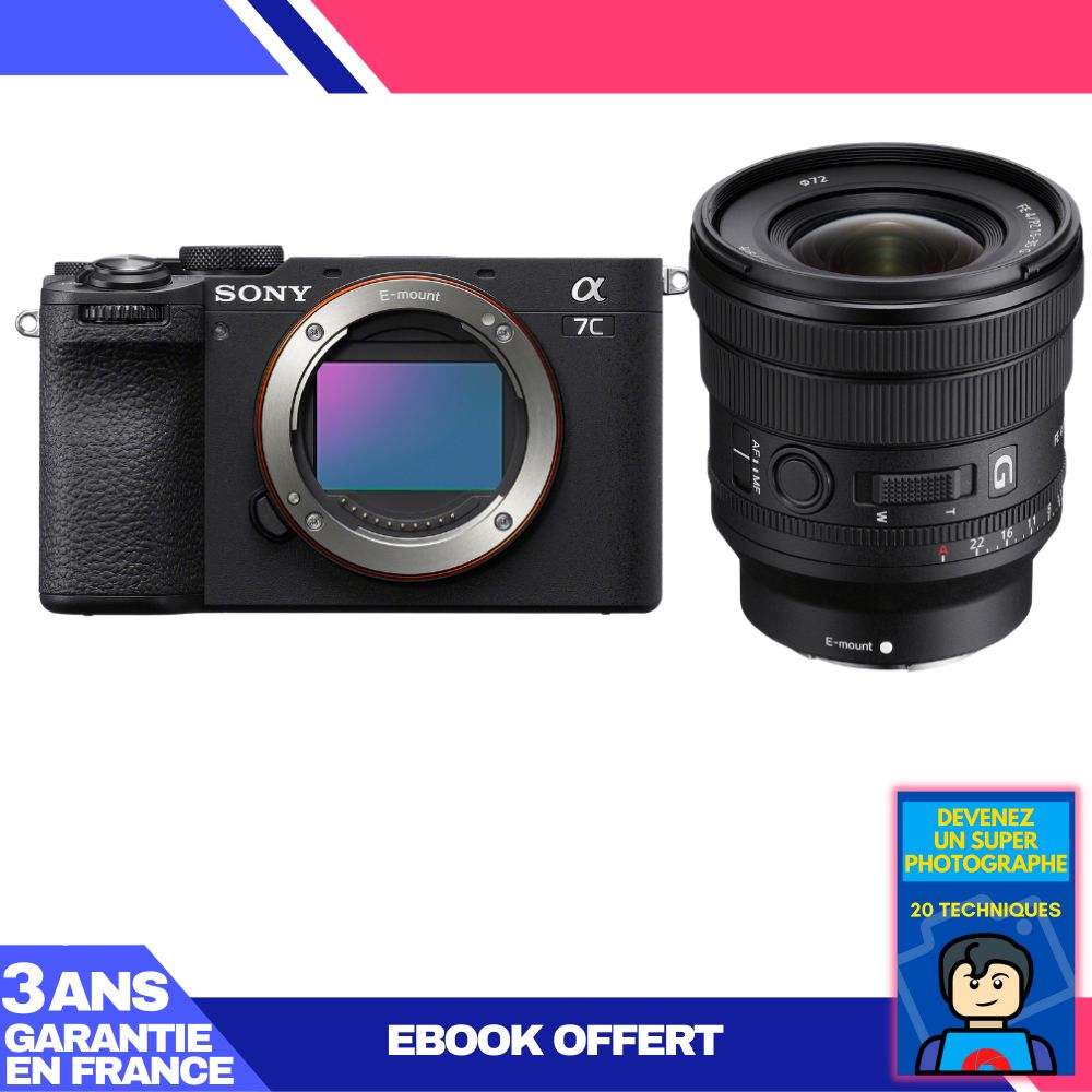 Boitier Sony A7C II + FE PZ 16 35mm f4 G + Ebook 'Devenez Un Super Photographe - vue 2