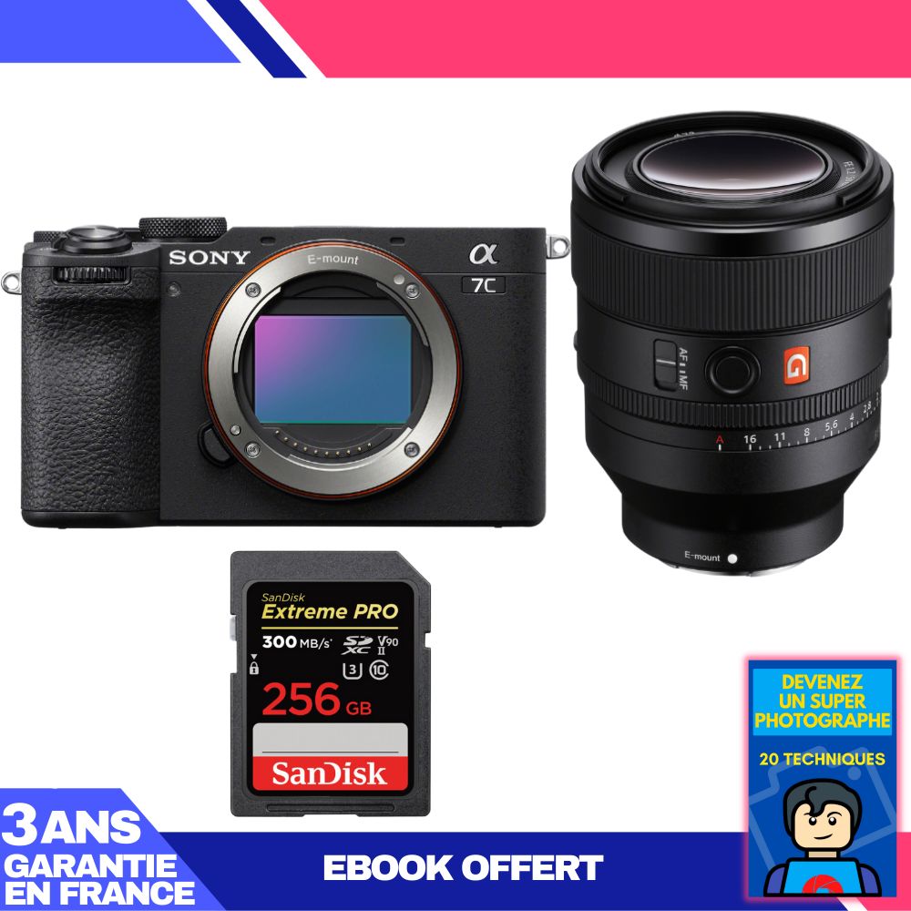 Boitier Sony A7C II + FE 50mm f1.2 GM + 1 SanDisk Extreme PRO UHS II SDXC 300 MB/ + Ebook 'Devenez Un Super Photographe - vue 5