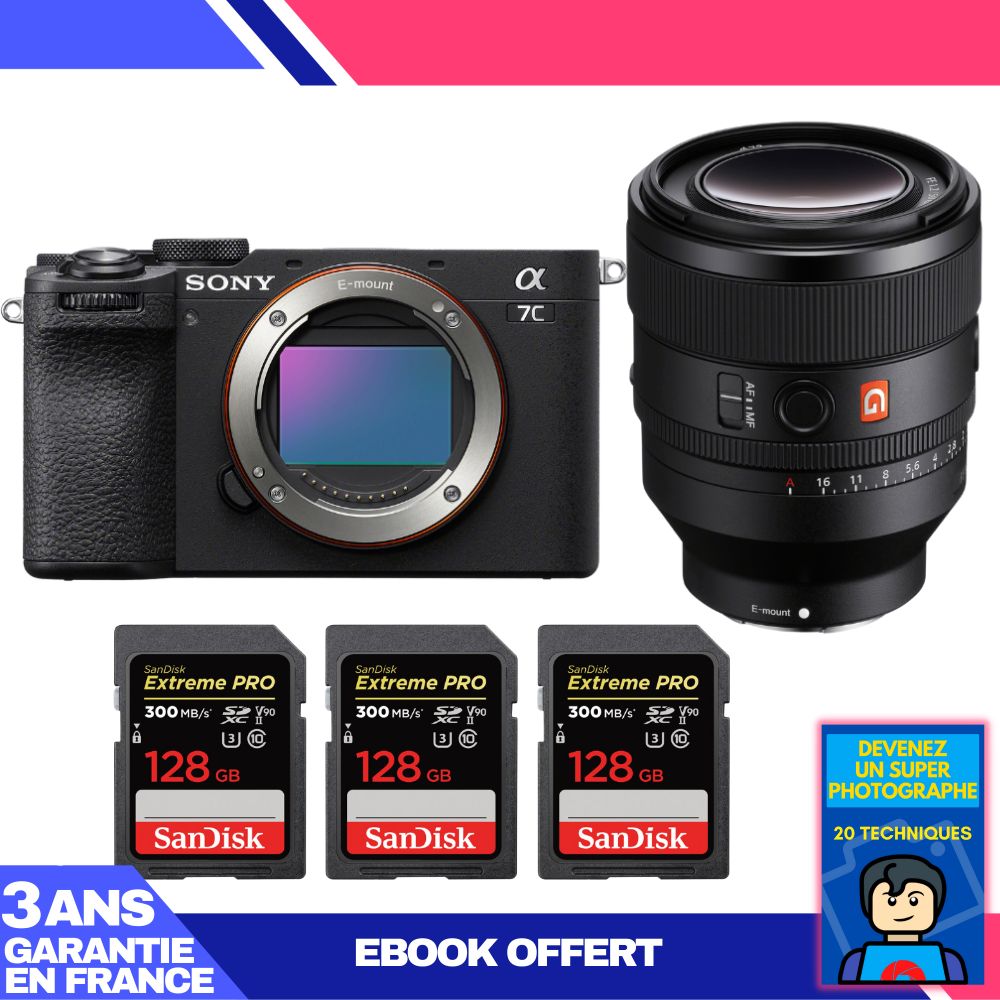 Boitier Sony A7C II + FE 50mm f1.2 GM + 3 SanDisk Extreme PRO UHS II SDXC 300 MB/ + Ebook 'Devenez Un Super Photographe - vue 6