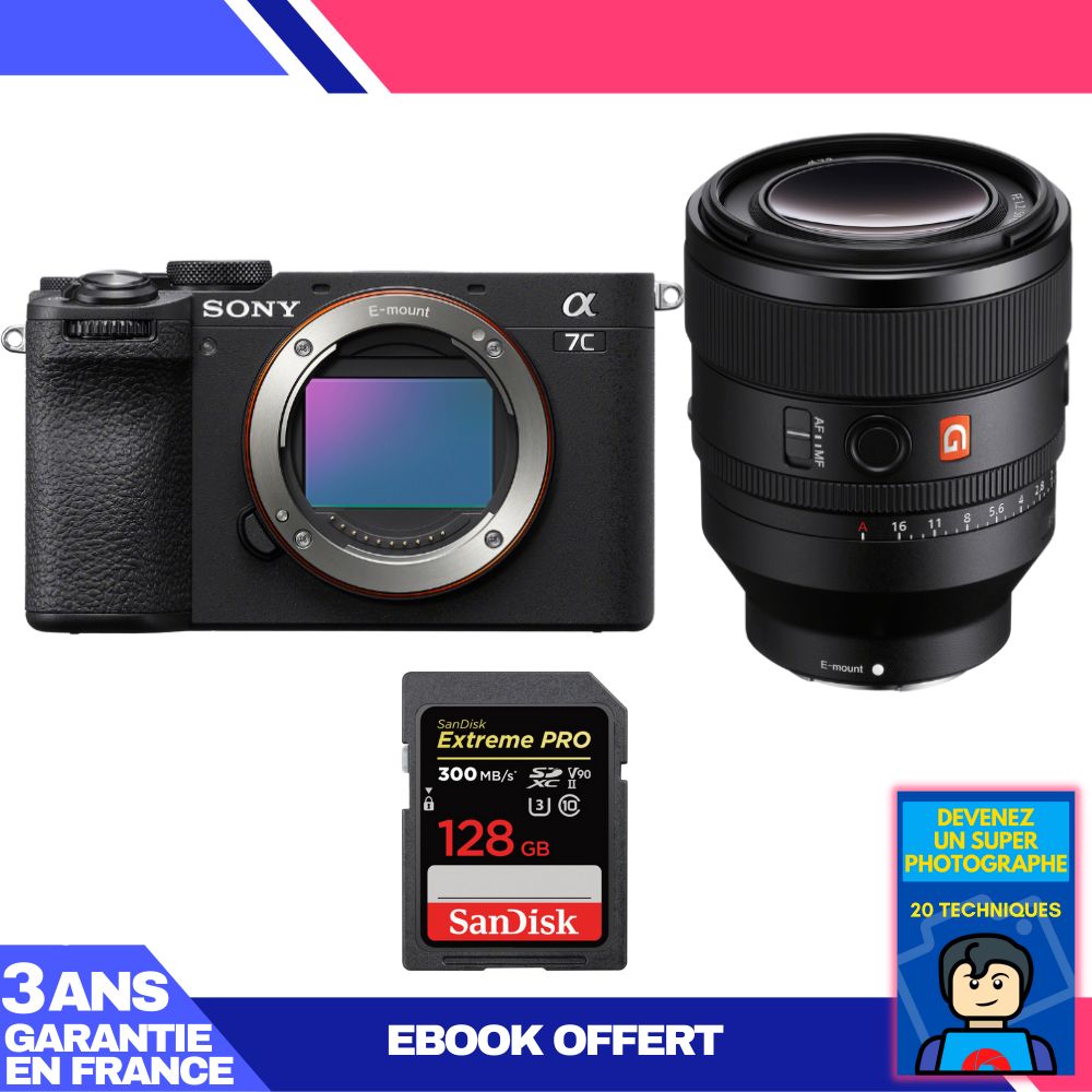 Boitier Sony A7C II + FE 50mm f1.2 GM + 1 SanDisk Extreme PRO UHS II SDXC 300 MB/ + Ebook 'Devenez Un Super Photographe - vue 8