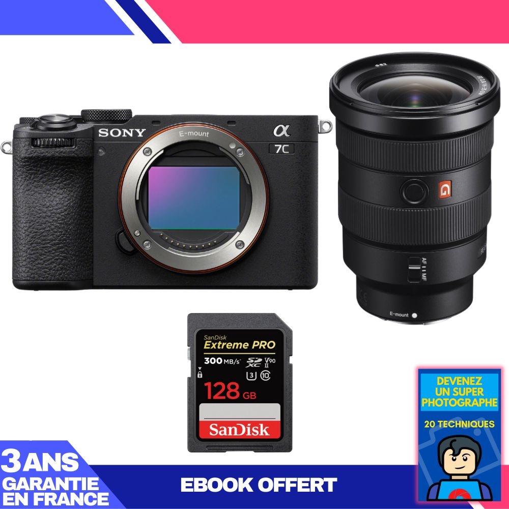 Boitier Sony A7C II + FE 16 35mm f2.8 GM + 1 SanDisk Extreme PRO UHS II SDXC 300 MB/ + Ebook 'Devenez Un Super Photographe - vue 8