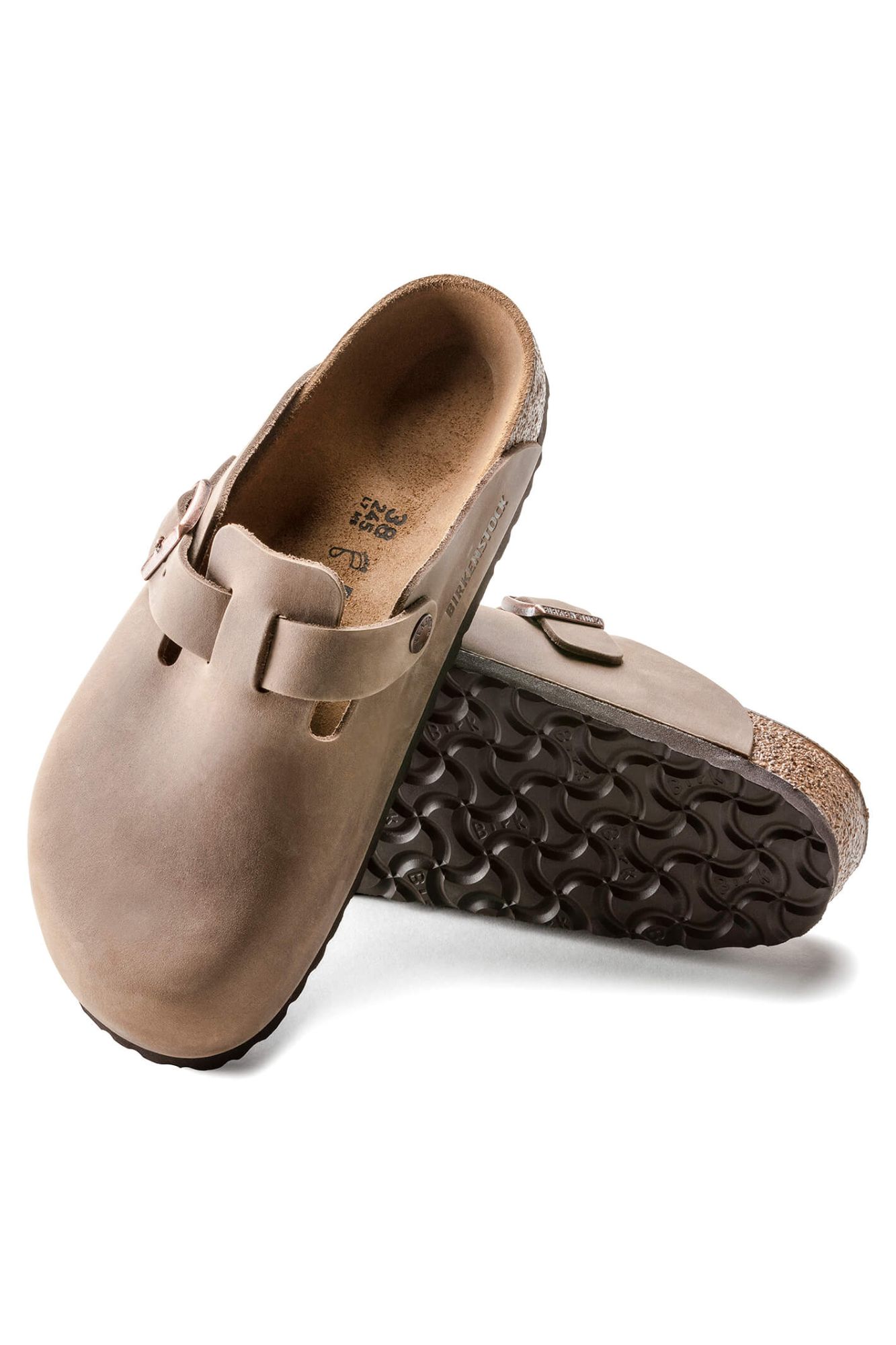 Sabots Birkenstock Boston Waxy Tabac Marron - 39