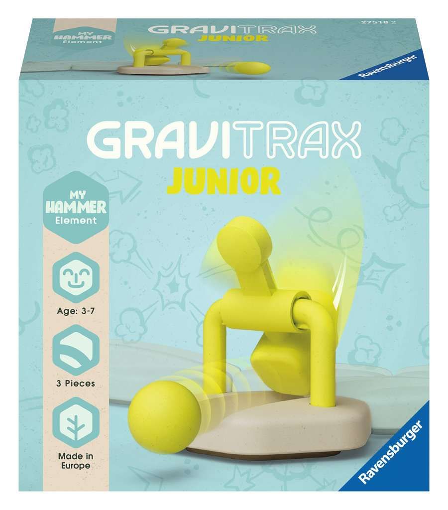 Ravensburger - Gravitrax Junior - Element My /Hammer/Marteau - Circuit De Billes - Jeu De Construction Créatif - Parcours De Billes À Construire - Dès 3 Ans - Version Française - 27518