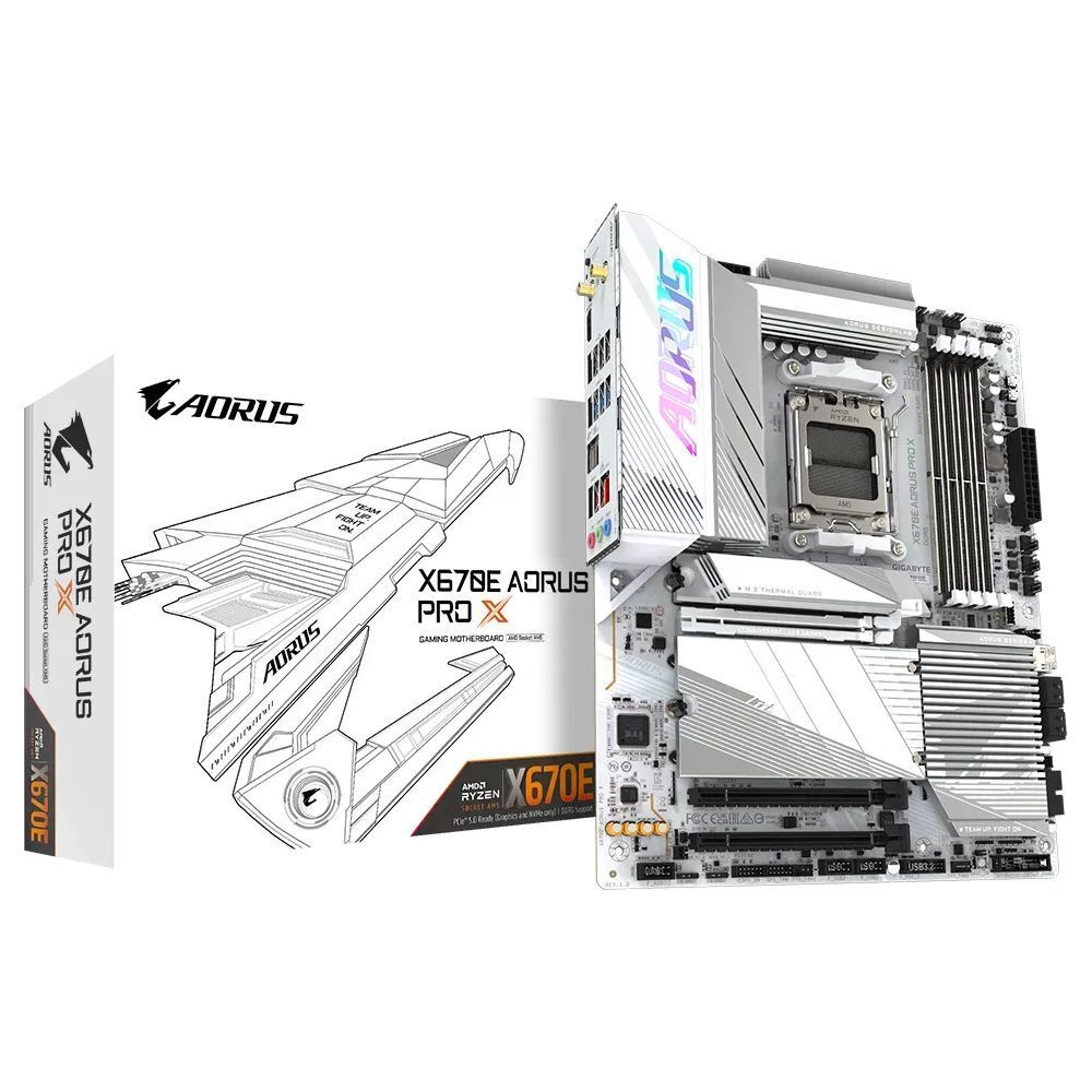 GIGABYTE X670E AORUS PRO X carte mère AMD X670 Emplacement AM5 ATX Neuf