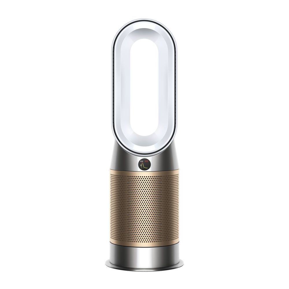 Dyson Purifier Hot + Cool HP09 Formaldéhyde - Purificateur d'air, chauffage, ventilateur sans pale - blanc/or