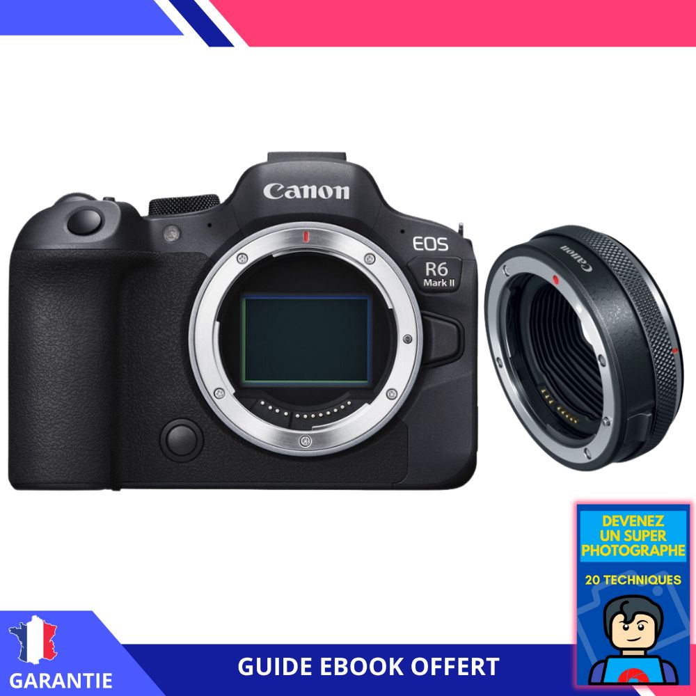 Canon EOS R6 Mark II + Canon EF EOS R Premium + Ebook Devenez Un Super Photographe Appareil Photo Canon - vue 2
