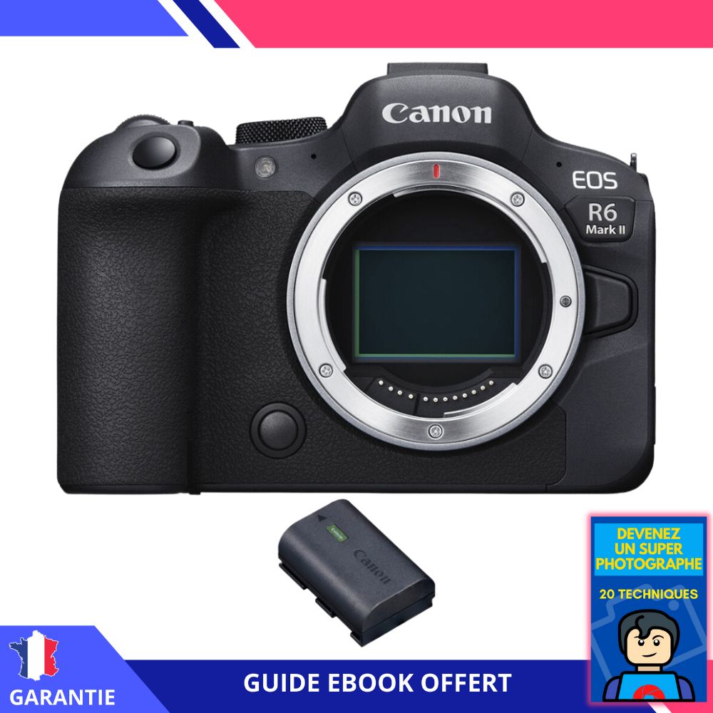 Canon EOS R6 Mark II + 3 SanDisk Extreme PRO UHS II 300 MB/ + 3 Canon LP E6NH + Ebook Devenez Un Super Photographe Appareil hybride Canon - vue 3