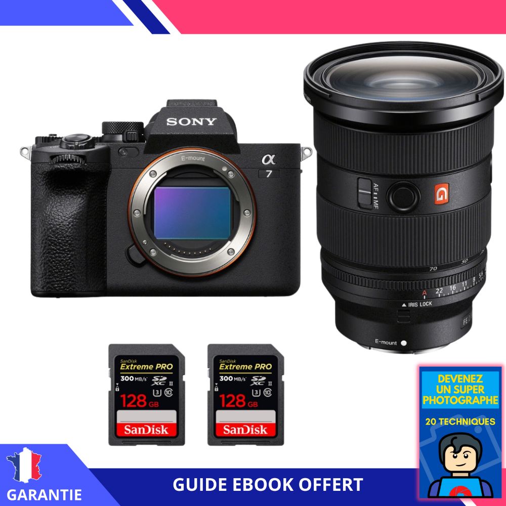 Sony Alpha 7 IV + FE 24 70mm f2.8 GM II + 2 SanDisk Extreme PRO UHS II SDXC 300 MB/ + Ebook Devenez Un Super Photographe Appareil Photo Sony - vue 2