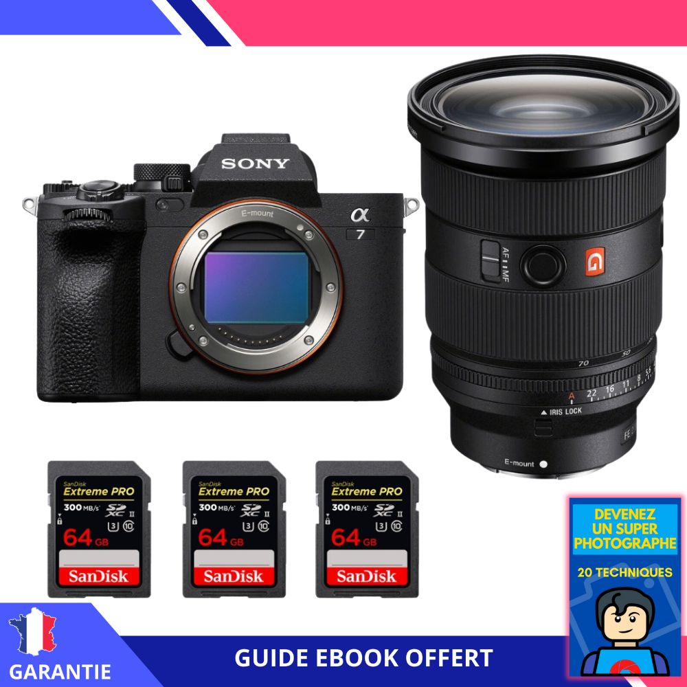 Sony Alpha 7 IV + FE 24 70mm f2.8 GM II + 3 SanDisk Extreme PRO UHS II SDXC 300 MB/ + Ebook Devenez Un Super Photographe Appareil Photo Sony - vue 2