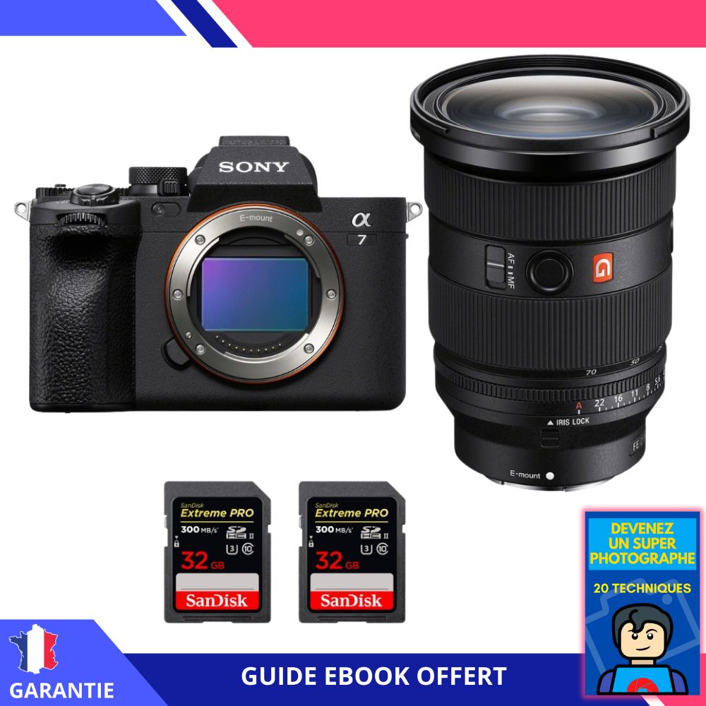Sony Alpha 7 IV + FE 24 70mm f2.8 GM II + 2 SanDisk Extreme PRO UHS II SDXC 300 MB/ + Ebook Devenez Un Super Photographe Appareil Photo Sony - vue 3