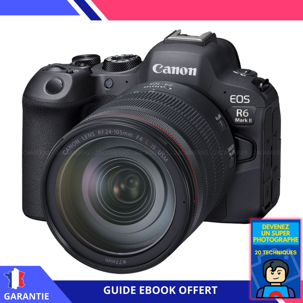Canon EOS R6 Mark II + RF 24 105mm f4 IS USM + Ebook Devenez Un Super Photographe Appareil Photo Canon