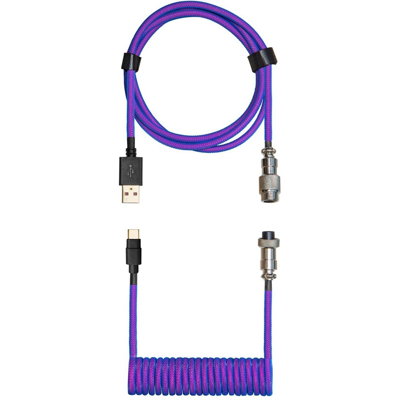 COOLER MASTER Câble de clavier Coiled Cable USB Type A Type C / 1 5m - vue 2