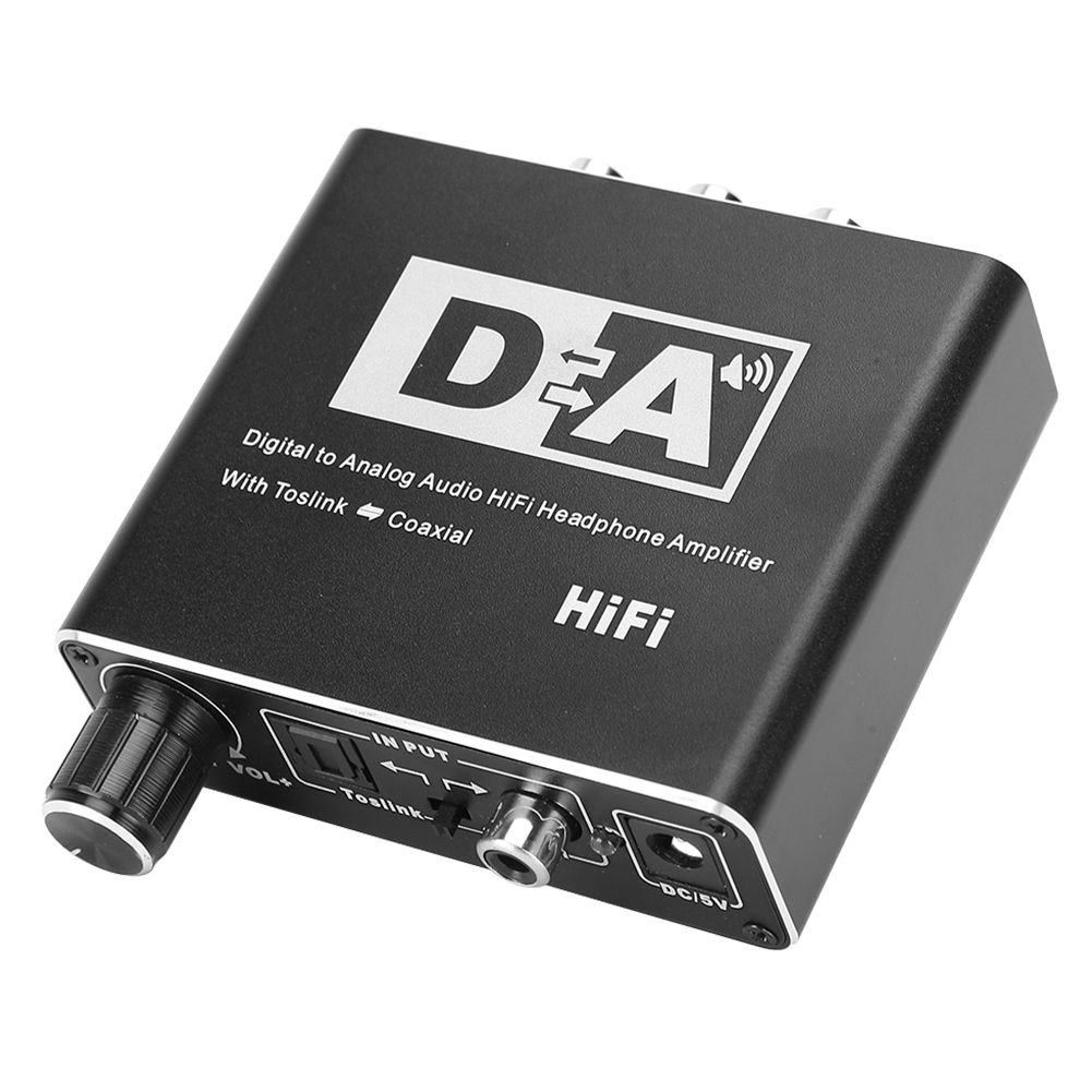 Convertisseur Audio numérique vers analogique RCA, Jack 3.5mm, adaptateur de câble optique Coaxial, décodeur