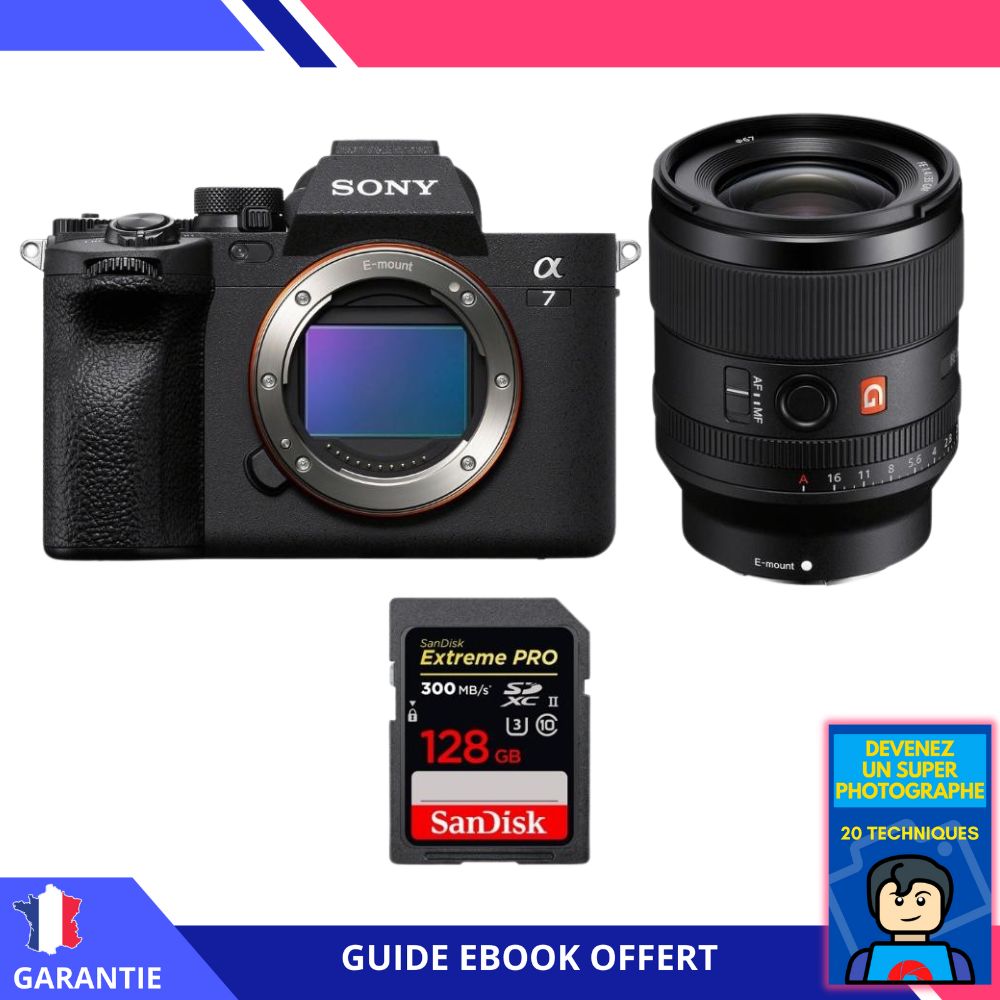 Sony A7 IV + FE 35mm f1.4 GM + 1 SanDisk Extreme PRO UHS II SDXC 300 MB/ + Ebook 'Devenez Un Super Photographe' Hybride Sony - vue 3