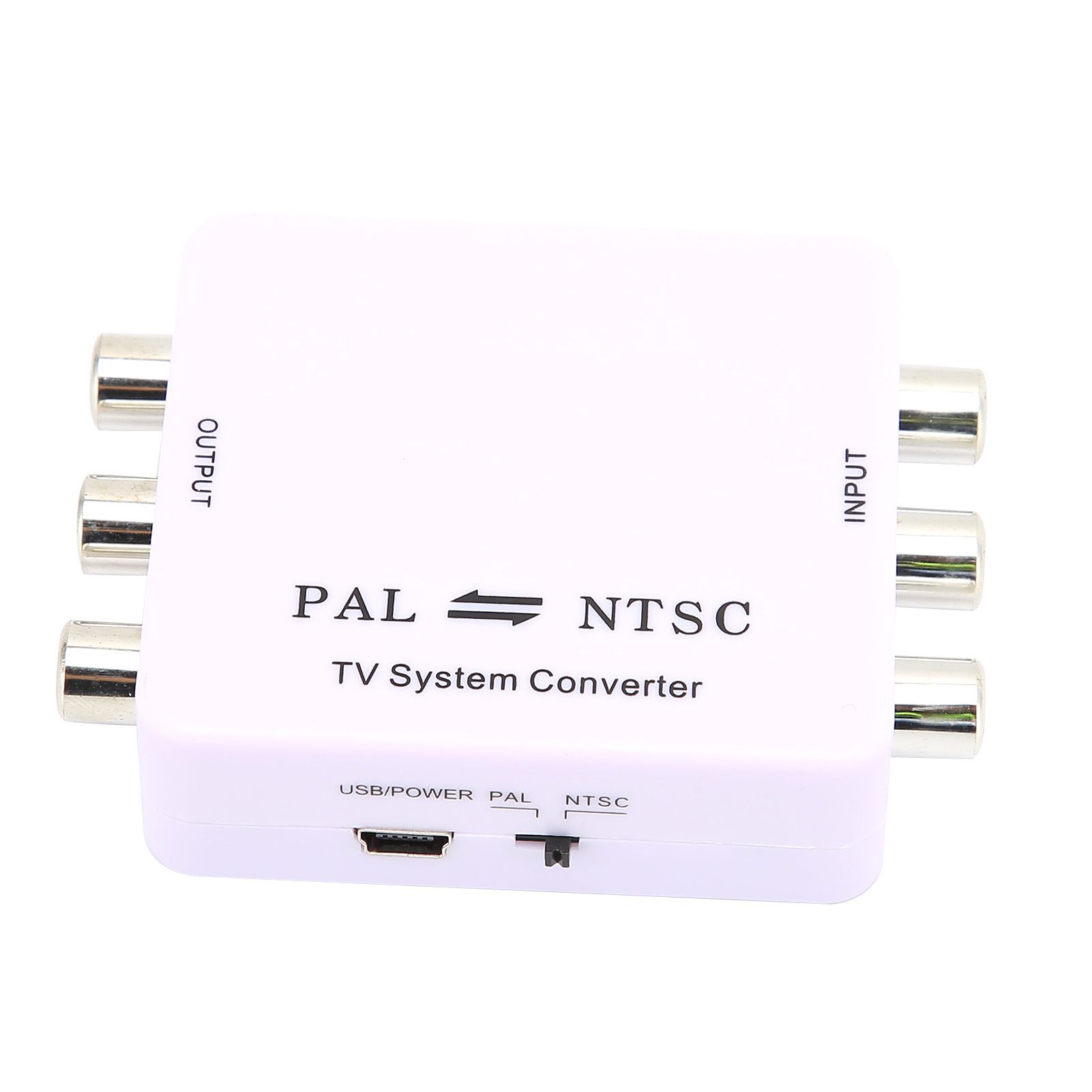Convertisseur de Format PAL/NTSC, adaptateur de convertisseur de Conversion mutuelle Mini PAL NTSC pour lecteur/enregistreur DVD et divers systèmes de télévision