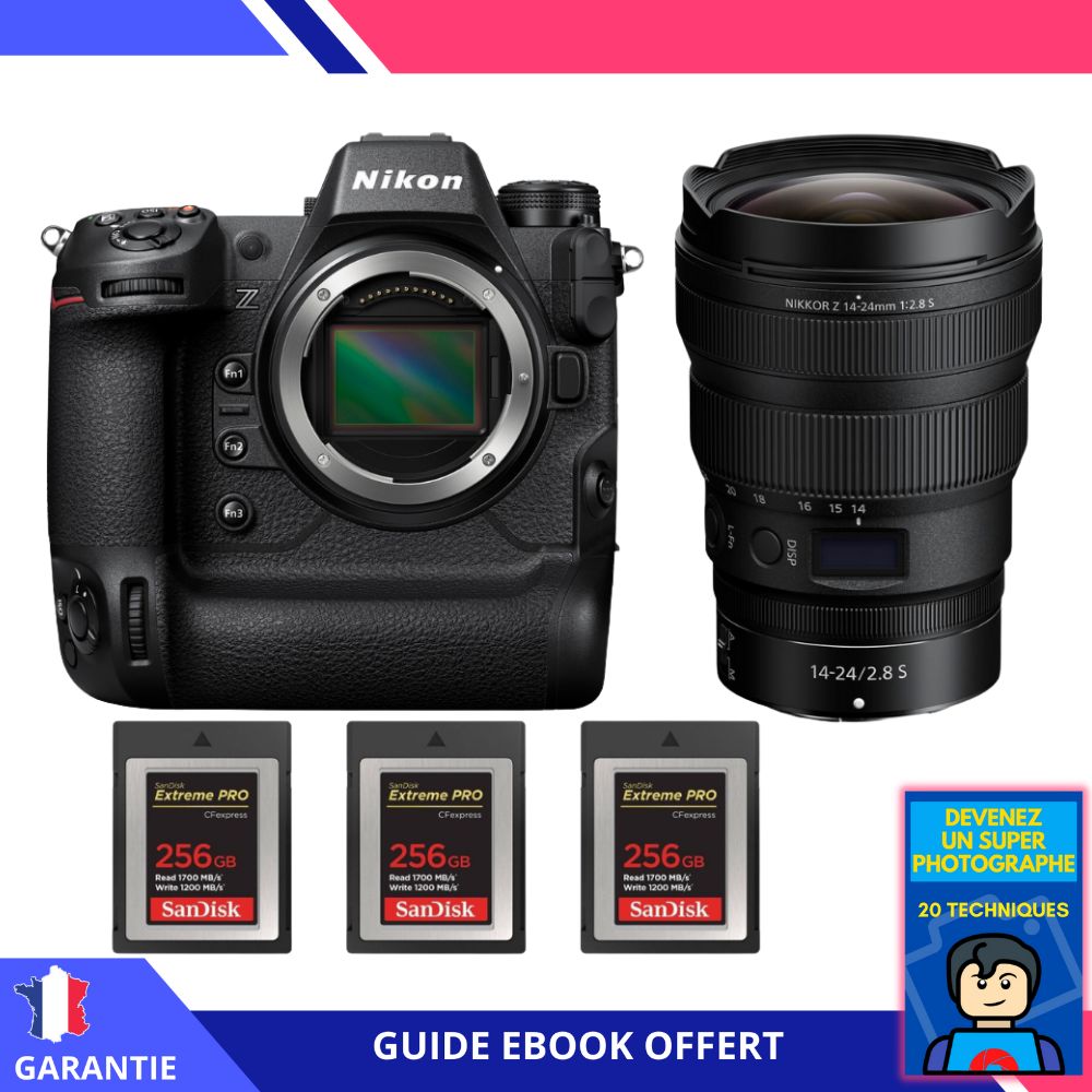Nikon Z9 + Z 14 24mm f2.8 + 3 SanDisk Extreme PRO CFexpress Type B + Ebook 'Devenez Un Super Photographe' Hybride Nikon - vue 2