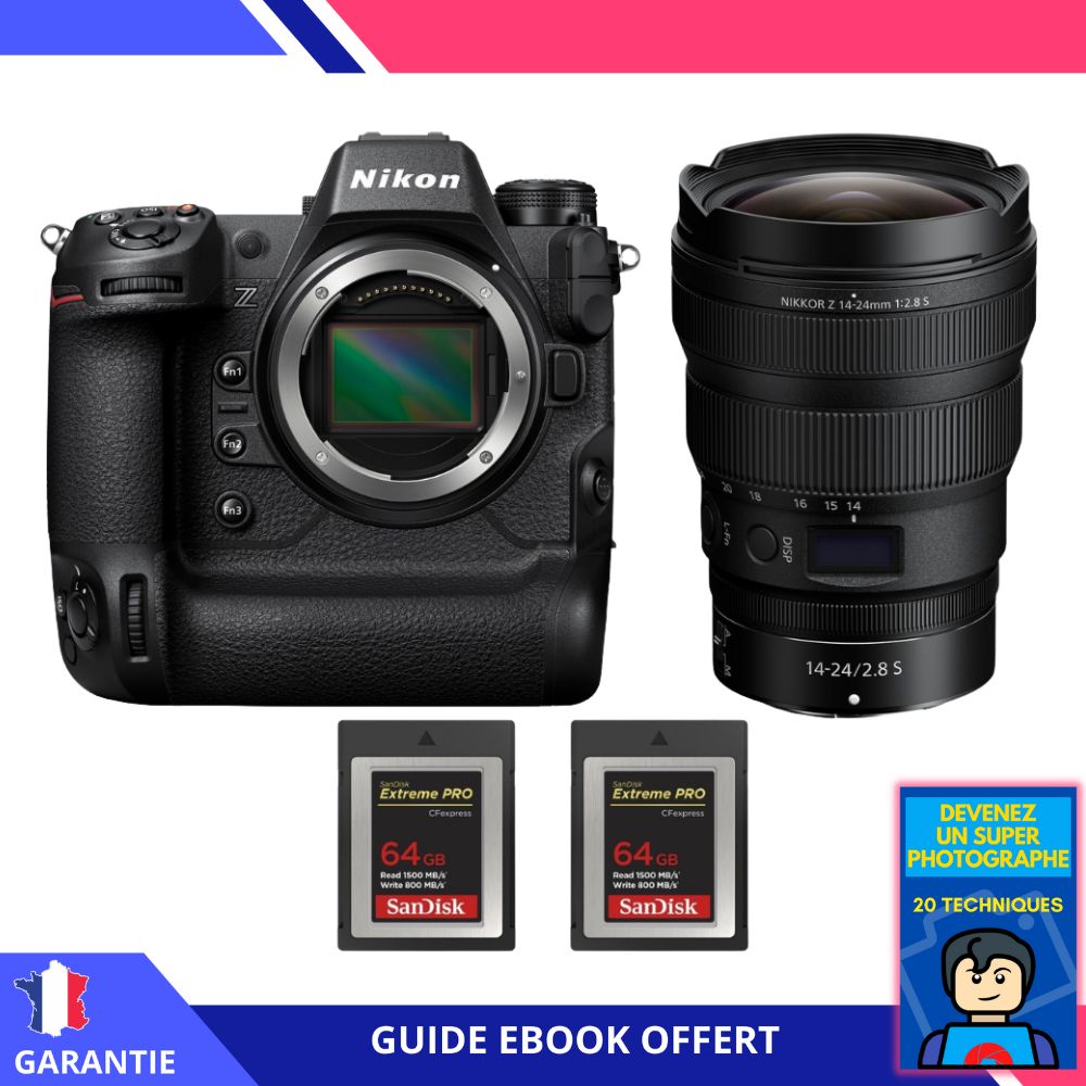Nikon Z9 + Z 14 24mm f2.8 + 2 SanDisk Extreme PRO CFexpress Type B + Ebook 'Devenez Un Super Photographe' Hybride Nikon - vue 3