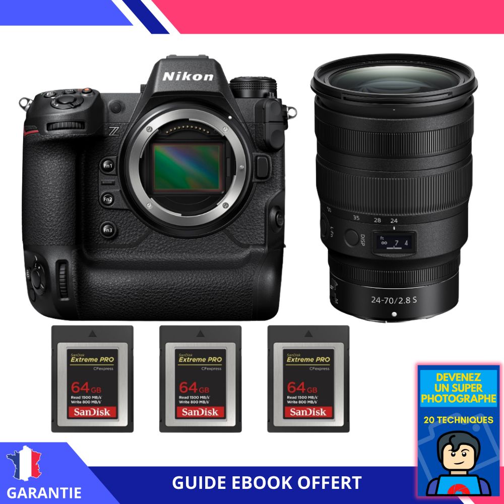 Nikon Z9 + Z 24 70mm f2.8 + 3 SanDisk Extreme PRO CFexpress Type B + Ebook 'Devenez Un Super Photographe' Hybride Nikon - vue 4