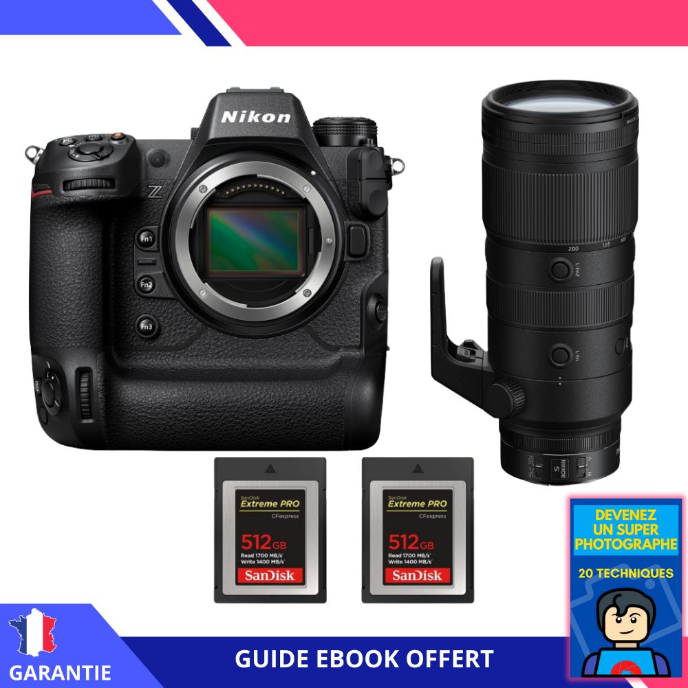 Nikon Z9 + Z 70 200mm f2.8 VR + 2 SanDisk Extreme PRO CFexpress Type B + Ebook 'Devenez Un Super Photographe' Hybride Nikon - vue 2