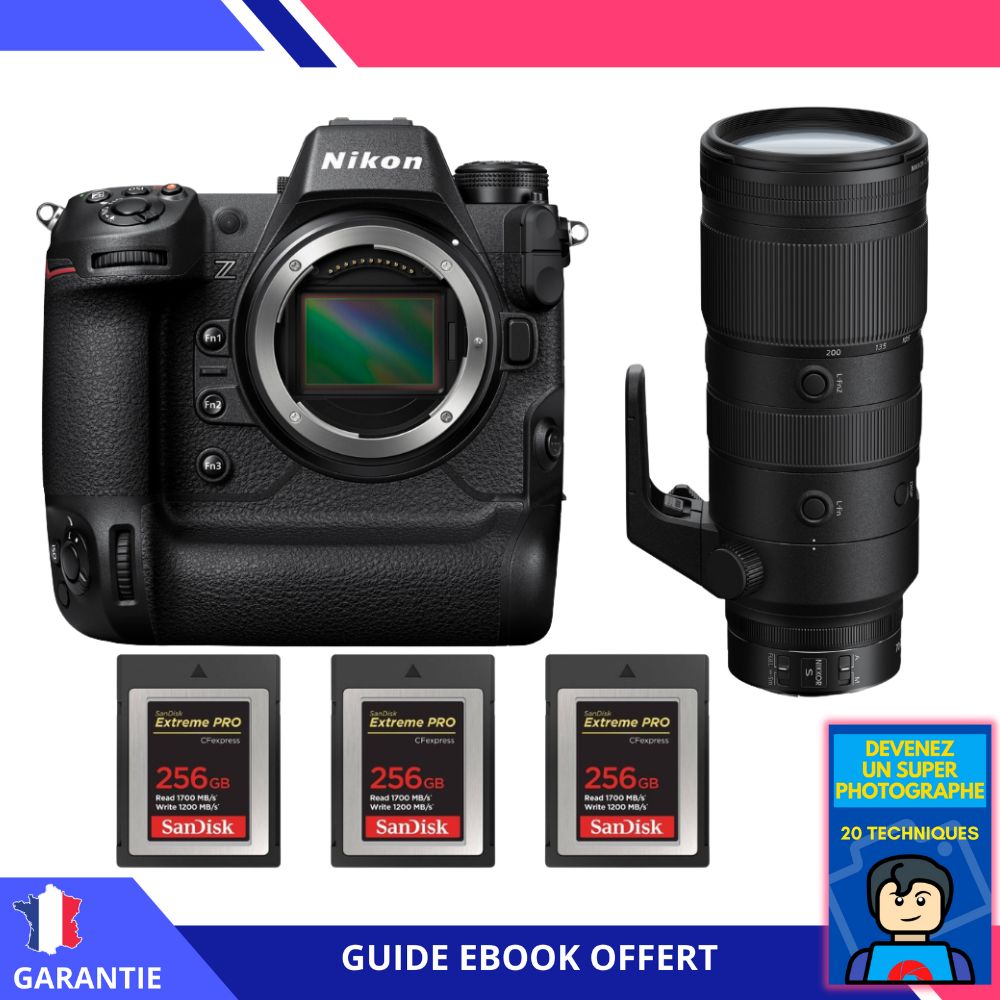 Nikon Z9 + Z 70 200mm f2.8 VR + 3 SanDisk Extreme PRO CFexpress Type B + Ebook 'Devenez Un Super Photographe' Hybride Nikon - vue 3