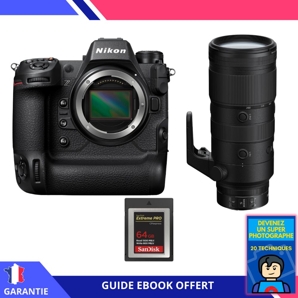 Nikon Z9 + Z 70 200mm f2.8 VR + 1 SanDisk Extreme PRO CFexpress Type B + Ebook 'Devenez Un Super Photographe' Hybride Nikon - vue 2