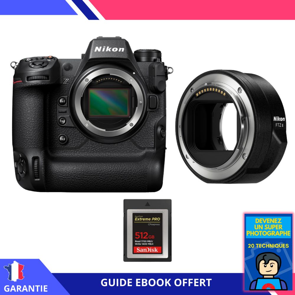 Nikon Z9 + FTZ II + 1 SanDisk Extreme PRO CFexpress Type B + Ebook 'Devenez Un Super Photographe' Hybride Nikon - vue 4