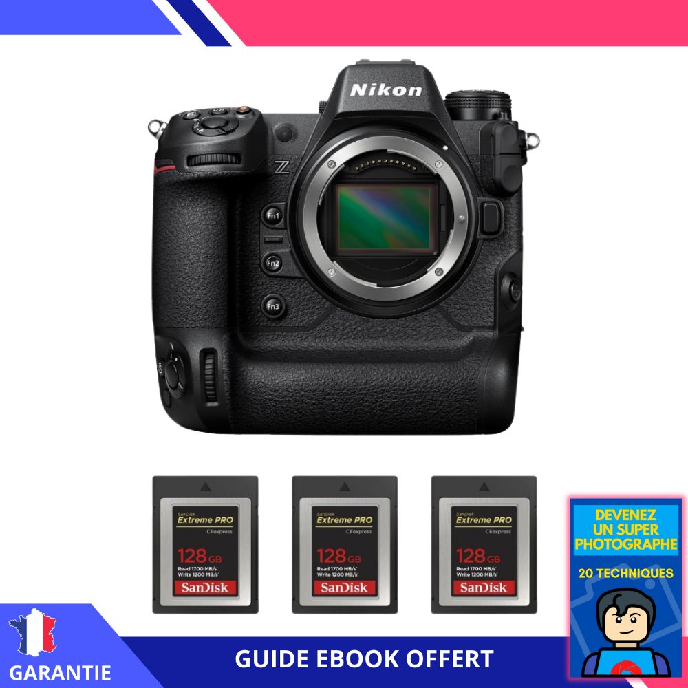 Nikon Z9 Nu + 3 SanDisk Extreme PRO CFexpress Type B + Ebook 'Devenez Un Super Photographe' Hybride Nikon - vue 4