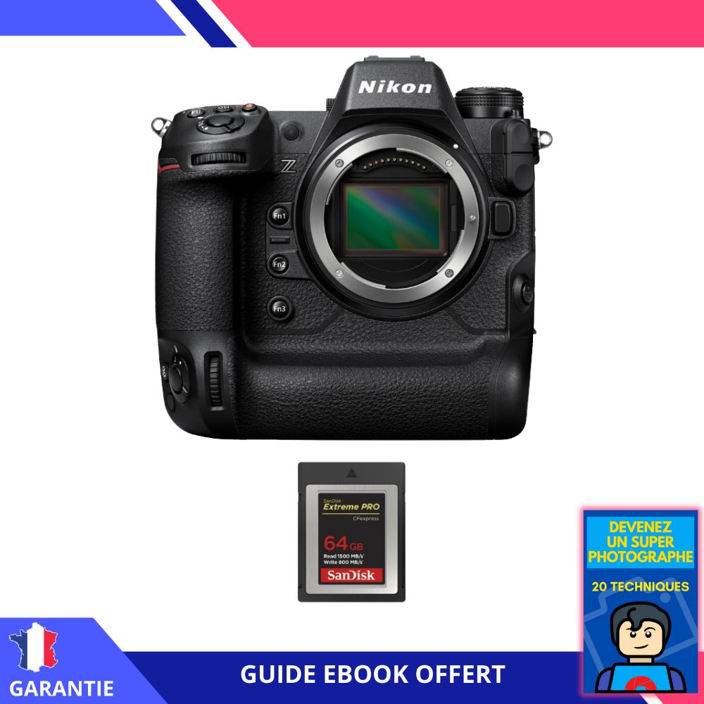 Nikon Z9 Nu + 1 SanDisk Extreme PRO CFexpress Type B + Ebook 'Devenez Un Super Photographe' Hybride Nikon - vue 3