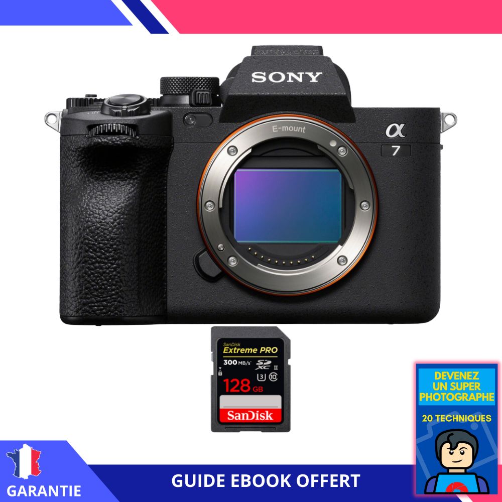 Sony A7 IV Nu + 1 SanDisk Extreme PRO UHS II SDXC 300 MB/ + Ebook 'Devenez Un Super Photographe' Hybride Sony - vue 2