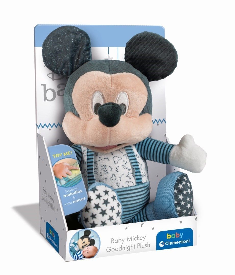 Clementoni 17394 Peluche Veilleuse Disney Baby Mickey veilleuse Musicale et Lumineuse Peluche Lavable en Machine et Plus - vue 6