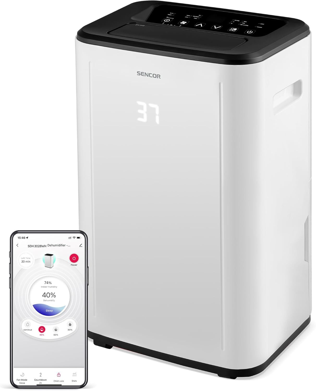 Déshumidificateur Sencor SDH 3028WH - vue 2