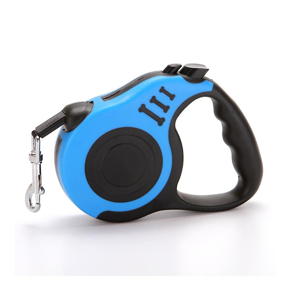 Dispositif De Traction Pour Chiot, Corde De Traction R¿¿Tractable Automatique, Laisse Pour Chiens De Compagnie, 5m, Bleu