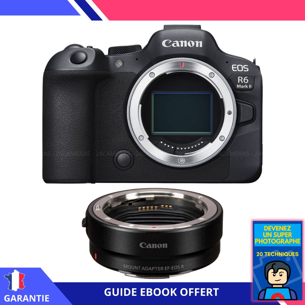 Canon EOS R6 Mark II + EF EOS R + Ebook Devenez Un Super Photographe Appareil Photo Canon - vue 2