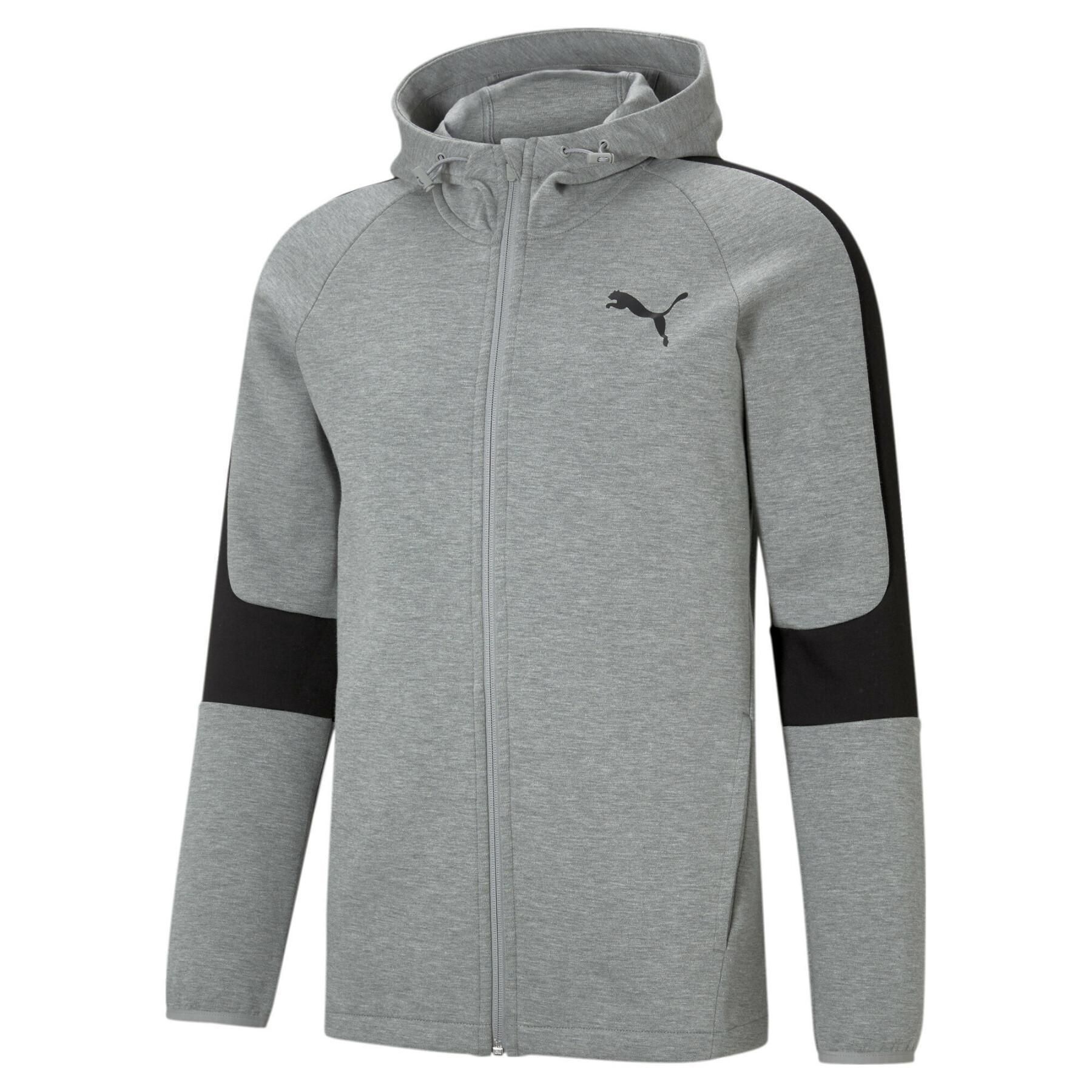 Sweat shirt Puma EVOSTRIPE CORE FZ HOODIE EU - vue 7