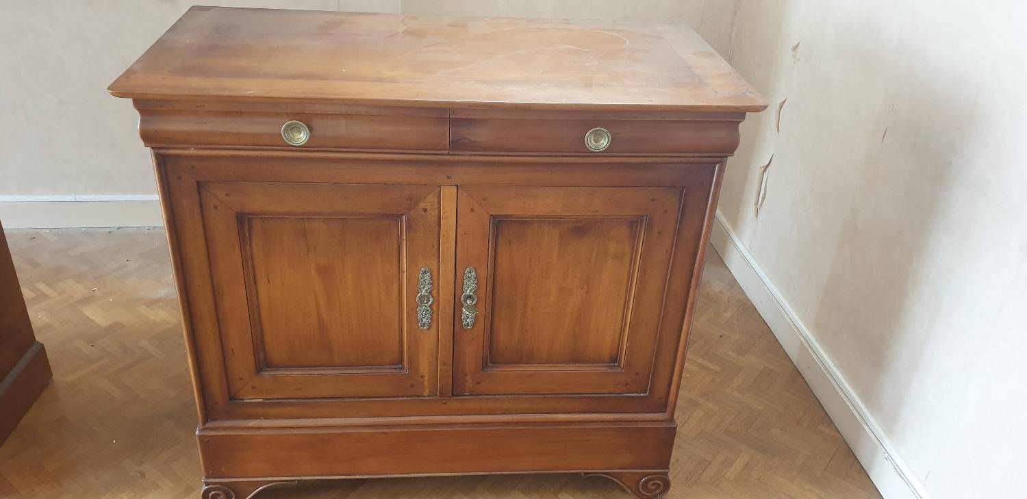 Vend Buffet Ancien Style Louis Xi En Bois Merisier 19ème Siècle - Bon état sur Rakuten