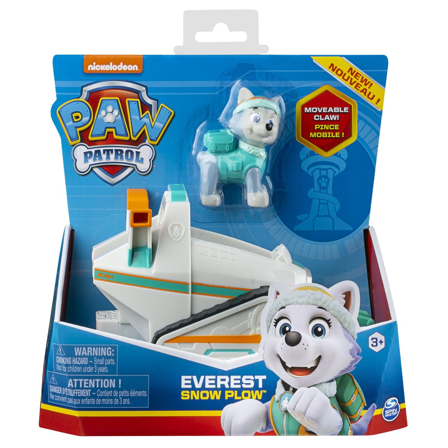 La Pat' Patrouille Vehicule + Figurine Everest Paw Patrol Solid