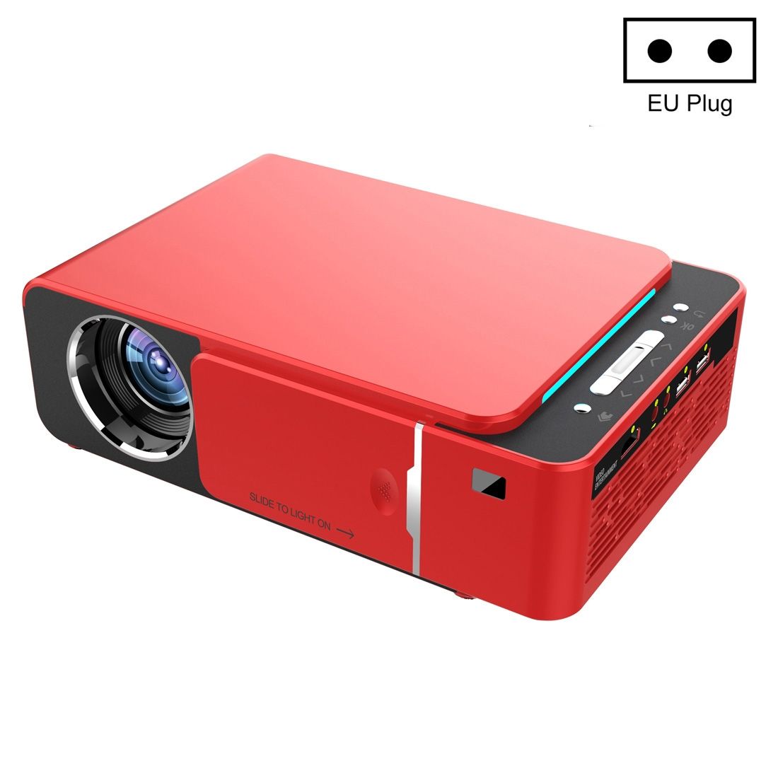 Mini Vidéoprojecteur LED 2000 Lumens Android 7.1 Quad Core 1GB+8GB Haute Résolution YONIS