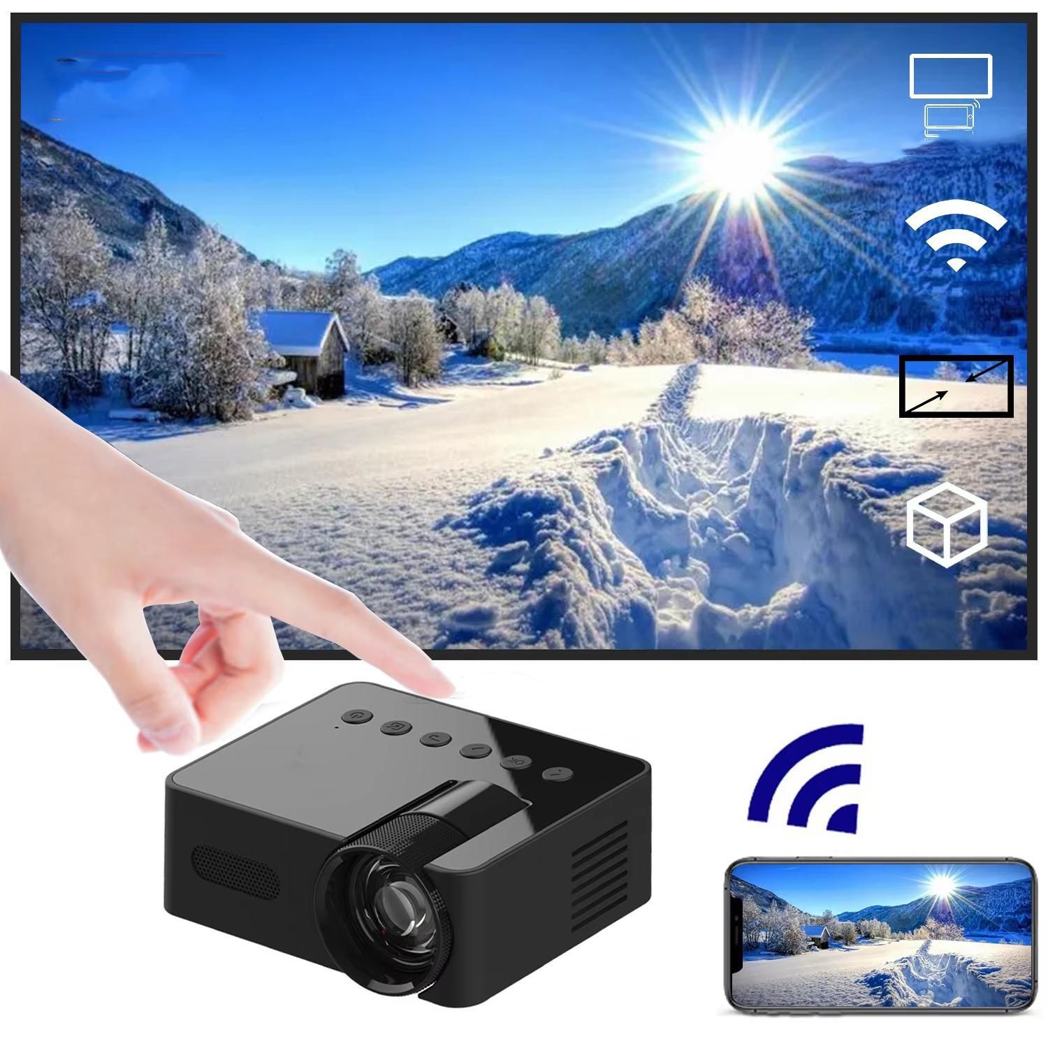 Mini Videoprojecteur Portable WiFi Pour IOS Android Ultra Léger Et Compact YONIS - vue 2