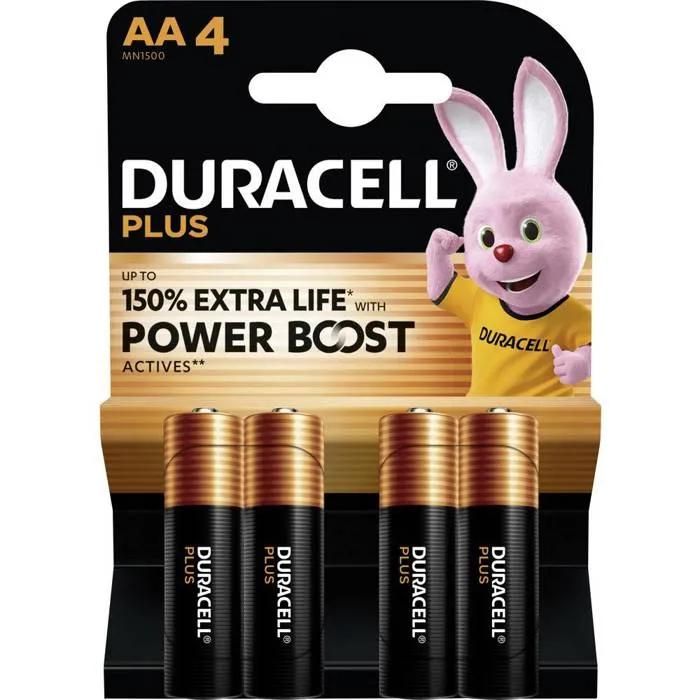 Duracell Plus Power Boost Pile LR6 (AA) alcaline(s) 1.5 V 4 pc(s) Duracell Plus Power Boost Pile LR6 (AA) alcaline(s) 1.5 V 4 pc(s)