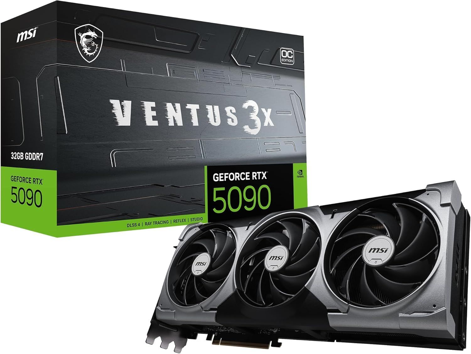 MSI VENTUS GEFORCE RTX 5090 32G 3X OC carte graphique NVIDIA GDDR7 Neuf