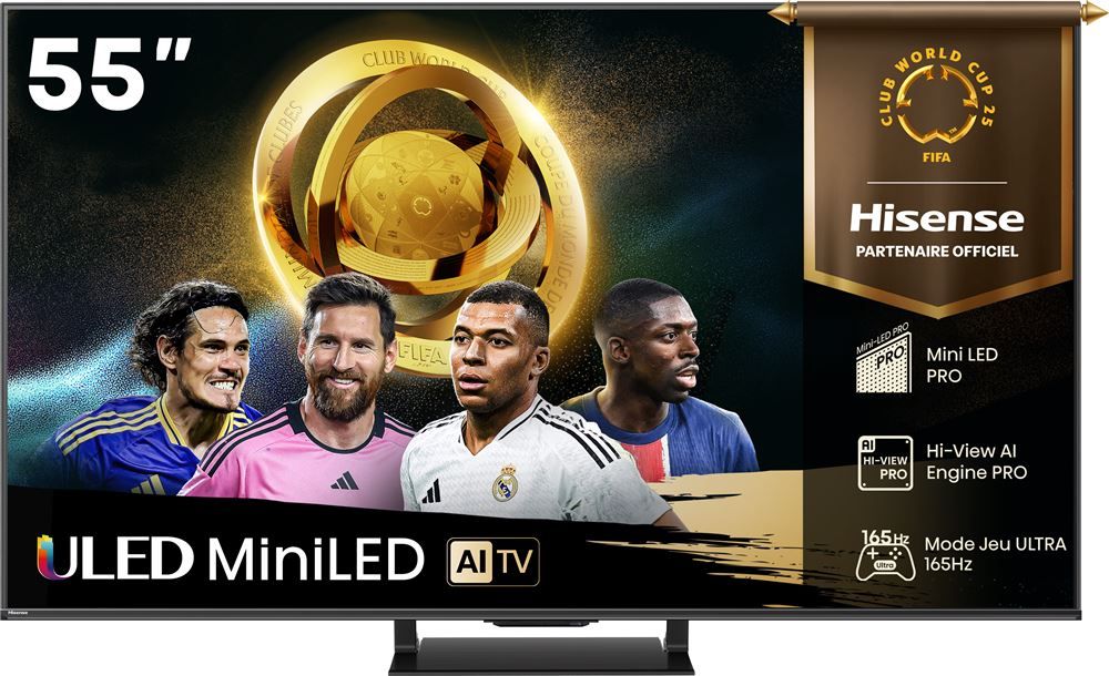 TV Mini LED QLED Hisense 4K UHD 55U7Q PRO 139 cm 2025