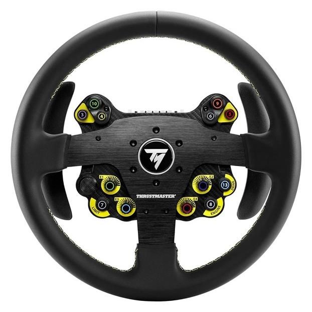 Volant PCPS4PS5Xbox THRUSTMASTER Evo Racing 32R Leather Cuirstructure Alu 32cm Palettes magnétiques 25 boutons 7 LEDS - vue 7