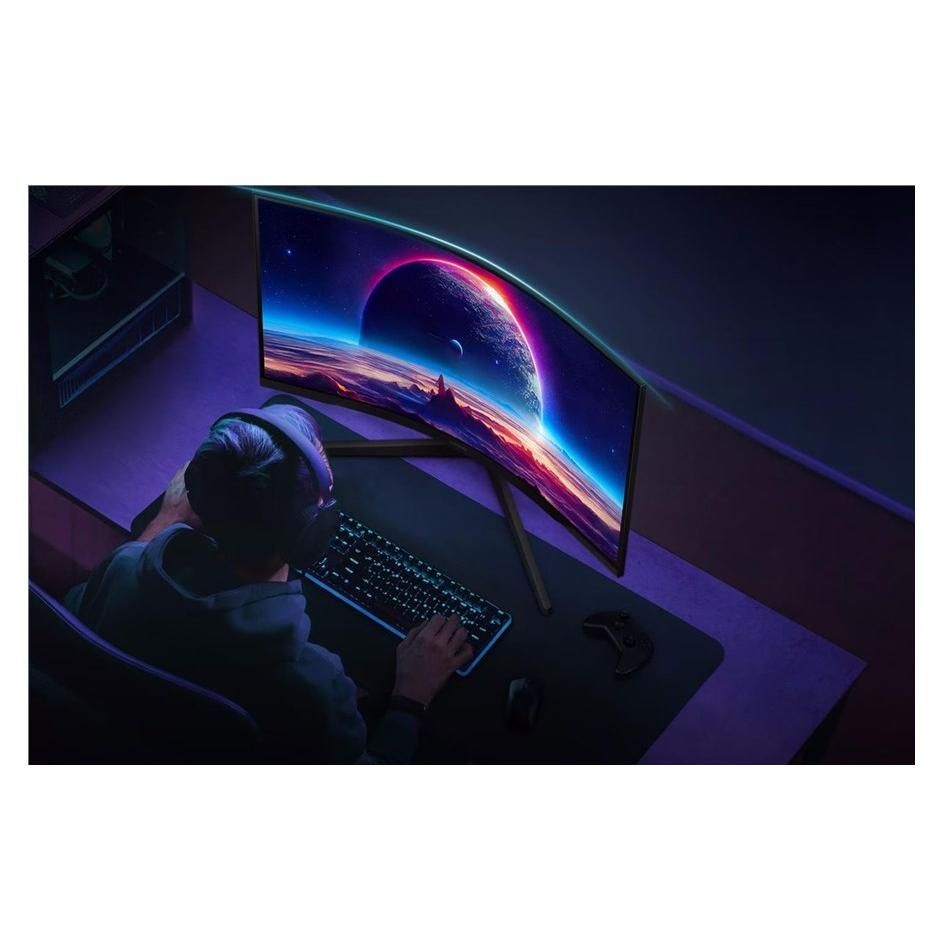 Samsung Odyssey G5 S27CG552EU - G55C Series - écran LED - jeux - incurvé - 27' - 2560 x 1440 QHD @ 165 Hz - VA - 300 cd/m² - 2500:1 - HDR10 - 1 ms - HDMI, DisplayPort - noir